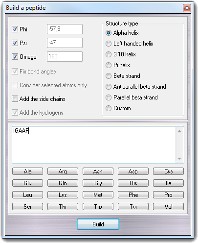Build a peptide