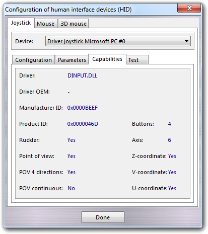 Joystick capabilities