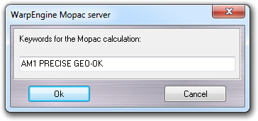 MOPAC keywords