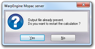 MOPAC restart